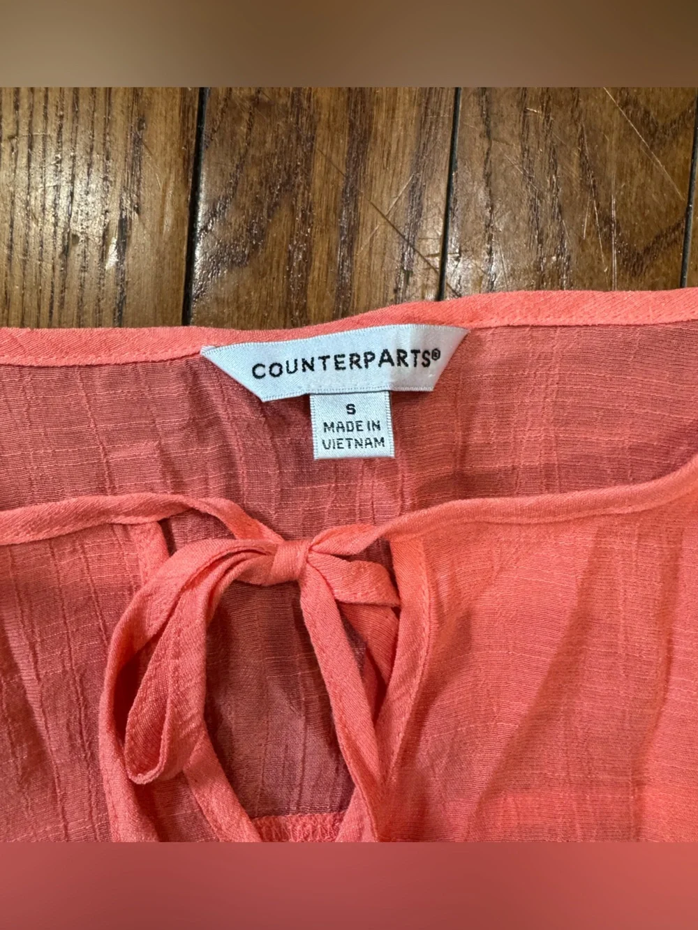 Counterparts Pink Tie-Front Ruffle Babydoll Dress - Picture 4 of 5